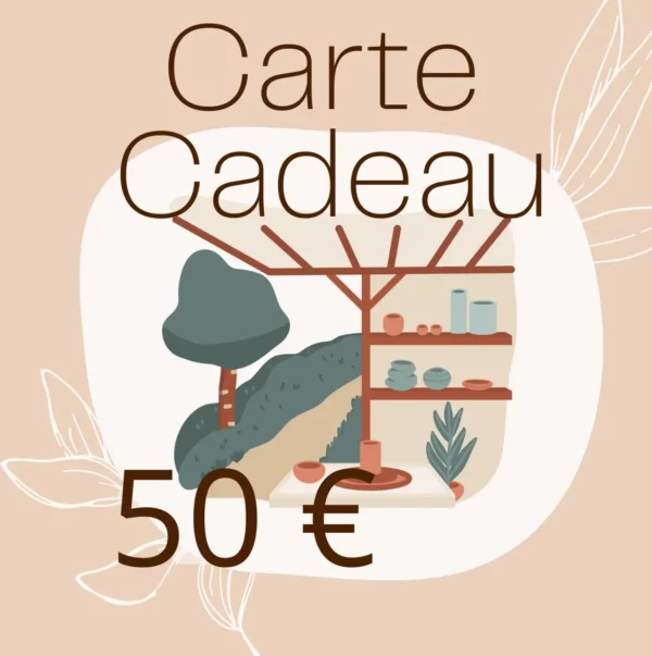 carte cadeau céramique artisanale