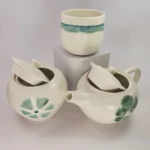 Ensemble à thé porcelaine artisanal
