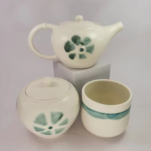 Ensemble à thé porcelaine artisanal