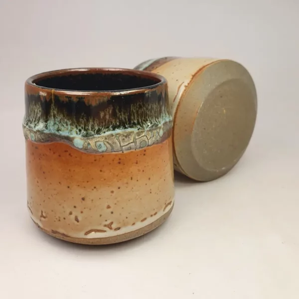 Duo mugs en grès artisanal