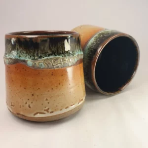 Duo mugs en grès artisanal