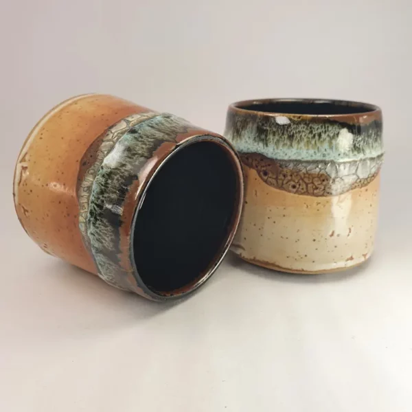 Duo mugs en grès artisanal