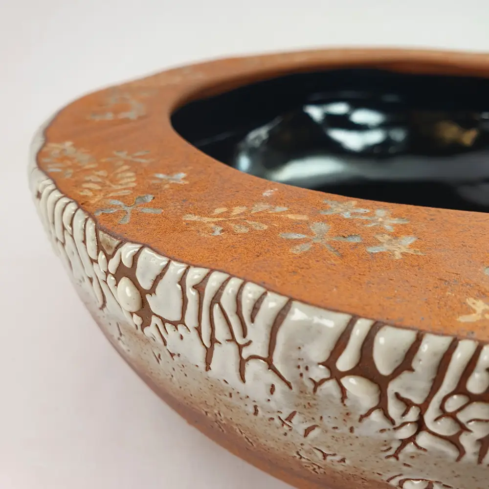 Coupe en grès Shino