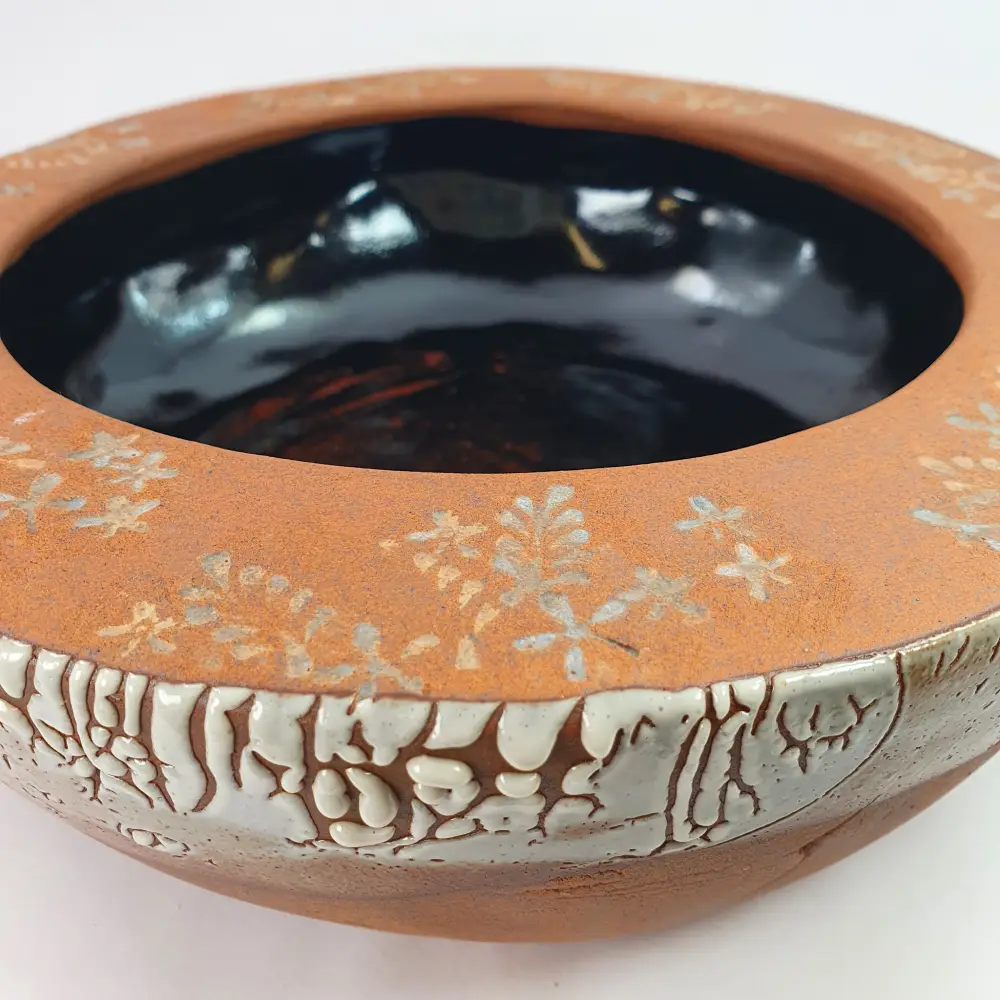 Coupe en grès Shino