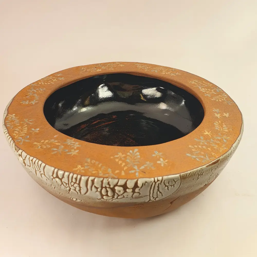 Coupe en grès Shino