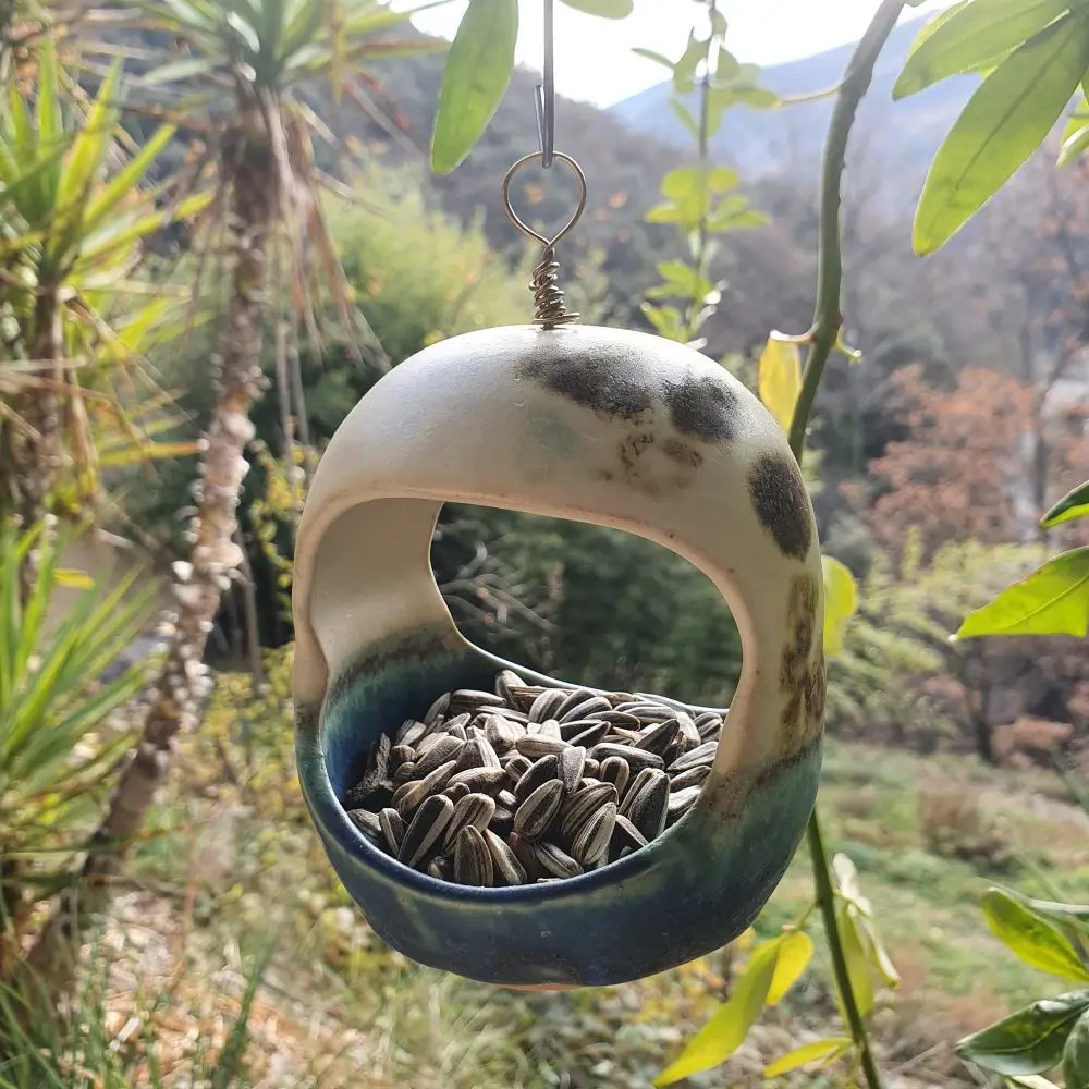 Mangeoire artisanale en grès