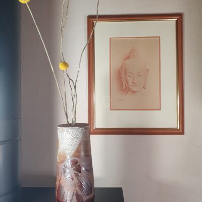 Soliflore- Grès roux-Décoration intérieure