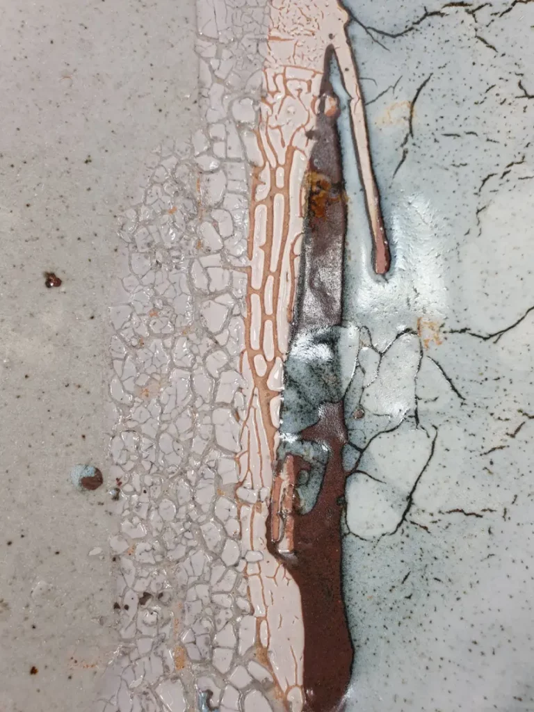 Détail d’émail céladon sur grès – Octave