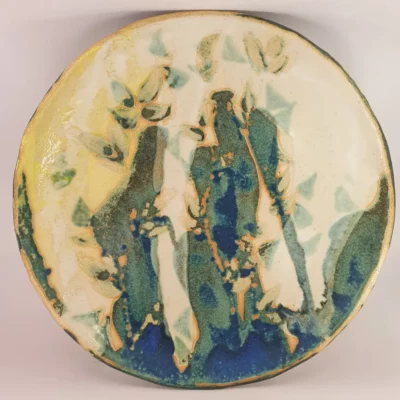 Grand plat céramique contemporaine