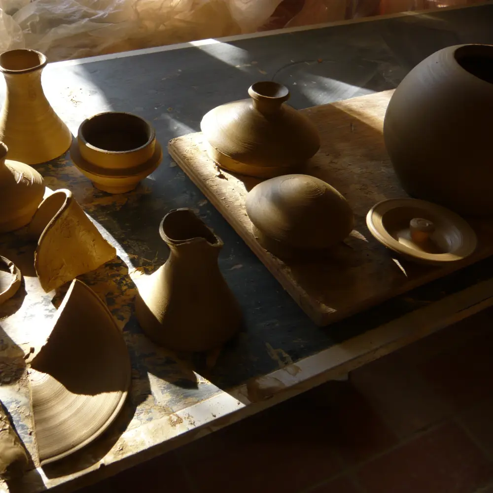 Fabrication d'une théière en grès