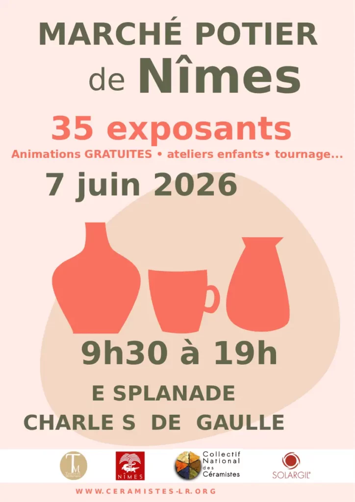 Marché potiers de Nimes
