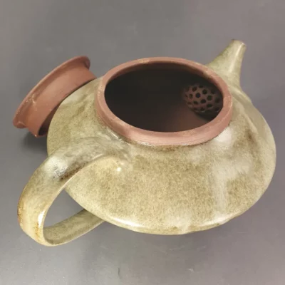 Théière en grès avec filtre
