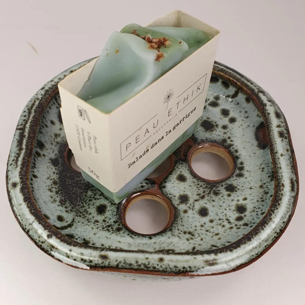 porte savon en grès