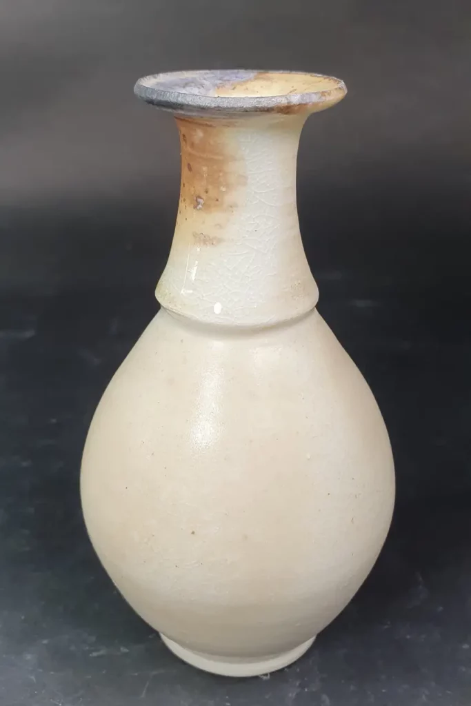 vase en grès porcelainique anagama