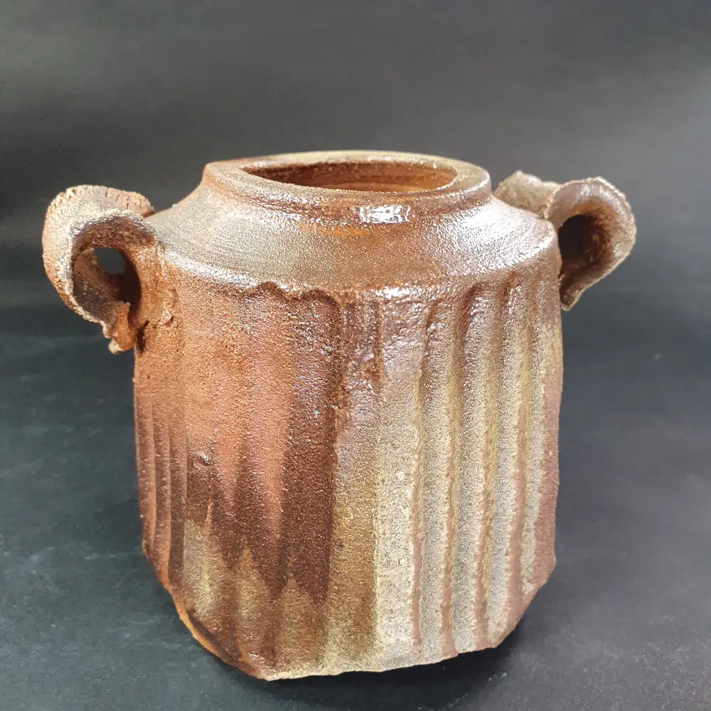 Pot en grès cuisson Anagama
